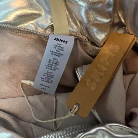 Skims Swim Metallic Sarong Mini Skirt - Picture 3 of 5